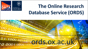 ORDS title card with border