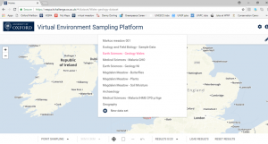 A screenshot of the log-in page of VESPa