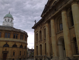 And gratuitous picture of the Clarendon Building (the project meeting location) and the Sheldonian Theatre near the Bodleian Library, Oxford