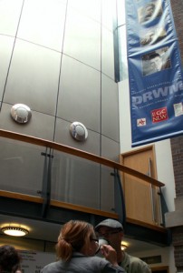 The Drwm A welcoming coffee (or two or three) in the atrium of the spectacular Drwm auditorium