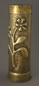 shell_casing An example of 'trench art' - a casing from a large shell which had been transformed into an umbrella stand - brought along to the roadshow.