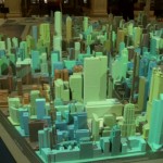 Model of Chicago showing uses of energy