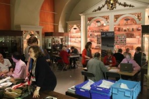 Community collection event in the gallery