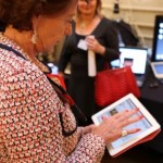 Dutch politician using tablet